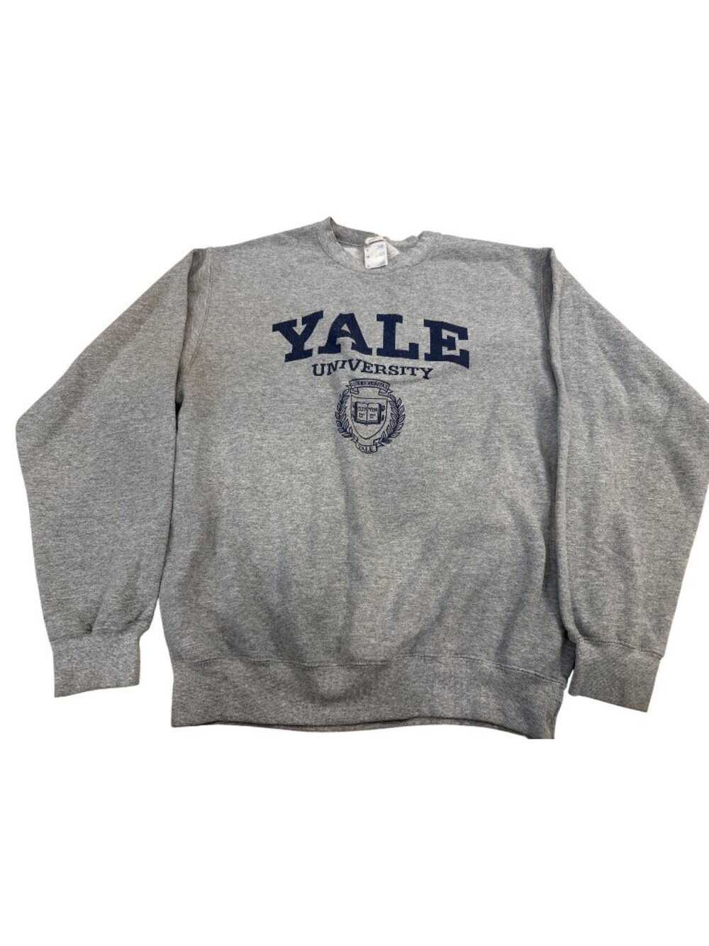 Yale University Gray sweatshirt- Med Campus Customs Unisex - 22" Chest 27" L